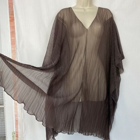 SHAN Sheer Brown Swim Coverup - Picture 7 of 10